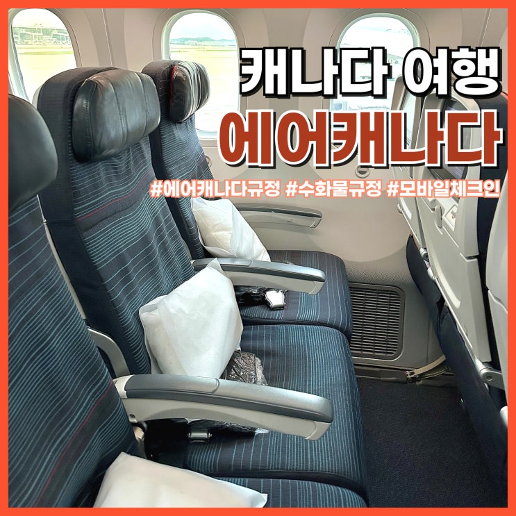 캐나다 여행 에어캐나다 수화물 규정 온라인 체크인 좌석 기내식 후기