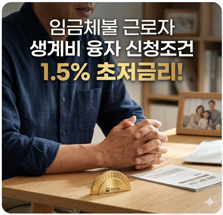  임금체불 근로자 '재직자 생계비 융자' 신청조건