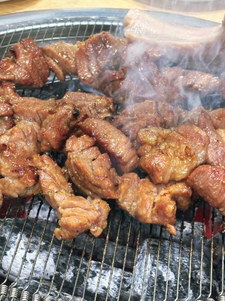  구의역 고기집 재방문하게 되는 맛집, 우리동네 숯불갈비 정육식당