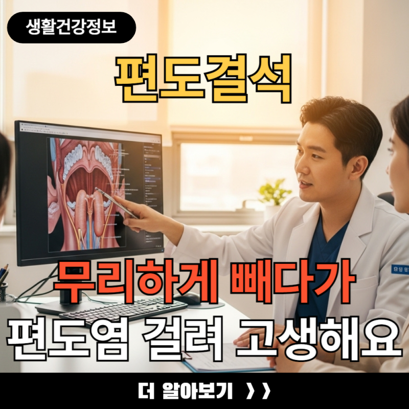 편도결석 무리하게 직접 빼다가 편도염 걸려 고생합니다