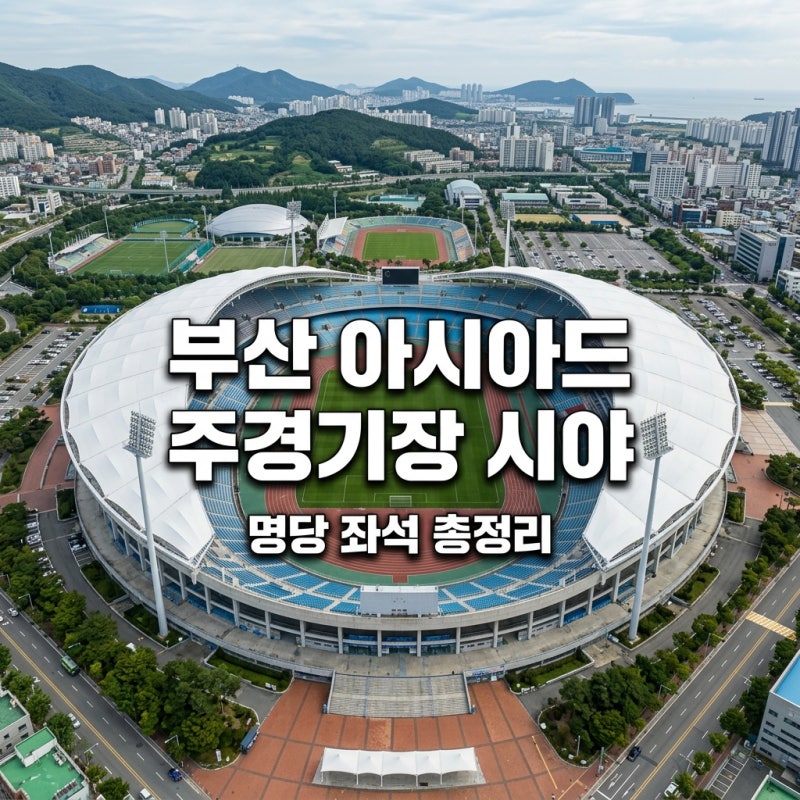 부산 아시아드 주경기장 시야 완벽 분석! 콘서트 명당 좌석 및 시야 제한석 예매 팁