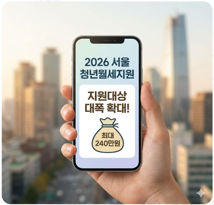  2026 서울 청년월세지원 240만원 지원대상 확대