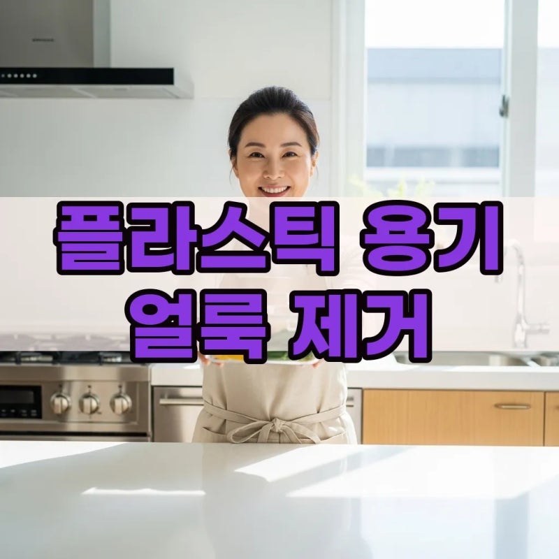 플라스틱 용기 색 배임 제거법 반찬통 밀폐용기 관리