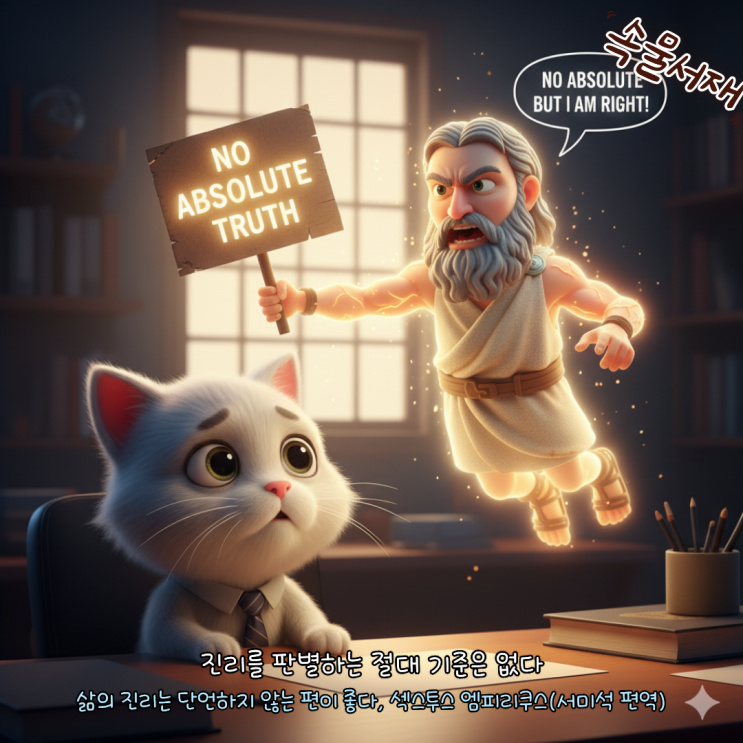  [한줄 평/인용문]삶의 진리는 단언하지 않는 편이 좋다, 섹스투스 엠피리쿠스(서미석 편역)
