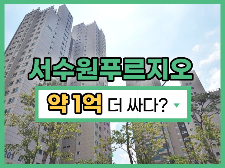  수원아파트경매 서수원레이크푸르지오 정보 분석