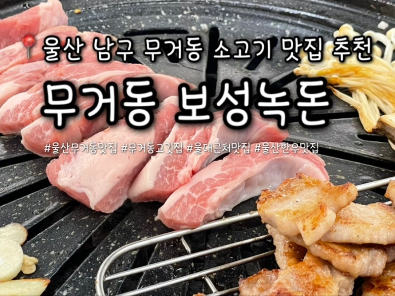 울산 남구 소고기 무거동 맛집 보성녹돈 명품한우 단체 회식 저녁 식사 장소