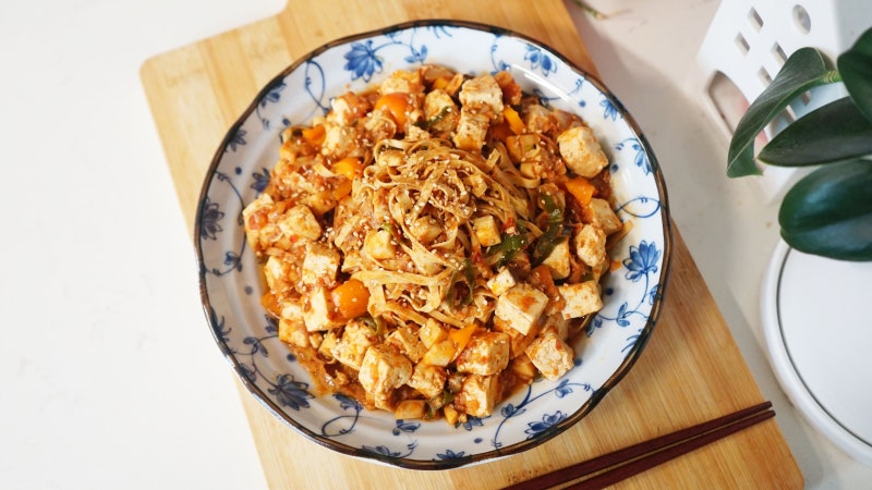 면두부 이렇게 드시면 5kg 쑥 빠져유! 마파 두부면 마파 두부 만들기 두부면 다이어트 요리
