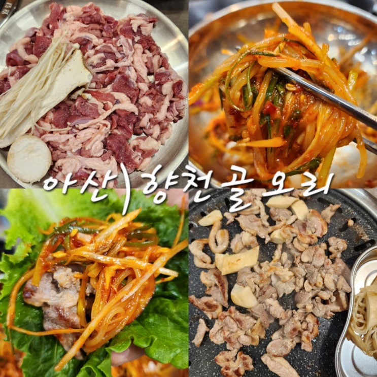  아산 오리주물럭 향천골오리 현충사 신상 맛집 가격 및 메뉴 정보