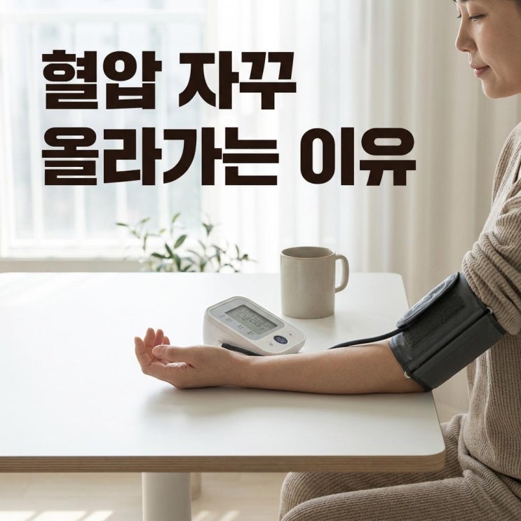  혈압 자꾸 올라가는 이유 있었어요