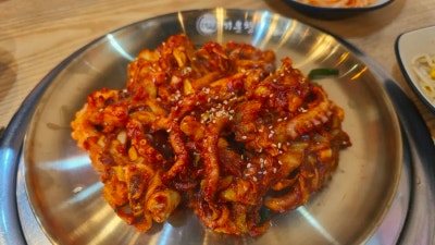 은계지구 맛집 김명자 낙지마당 은계직영점, 보통맛인데 매워요