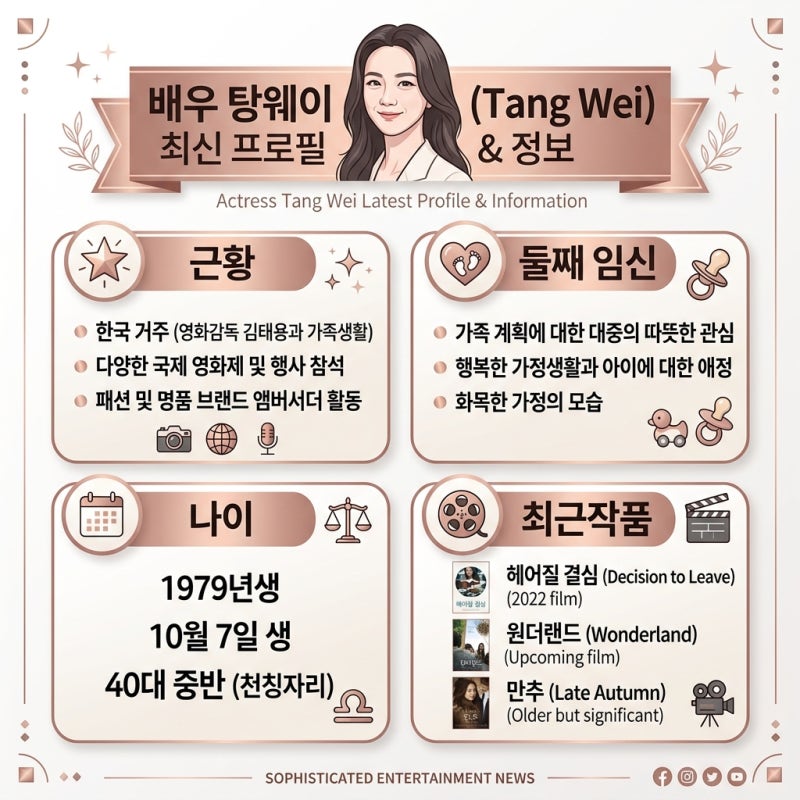 탕웨이 근황, 둘째 임신, 나이, 최근작품, 김태용