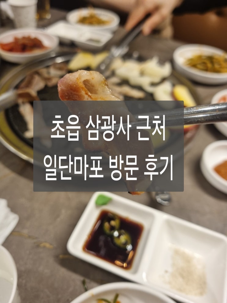  초읍 삼광사 근처 고기맛집 일단마포 가브리살 항정살 저녁 방문 후기