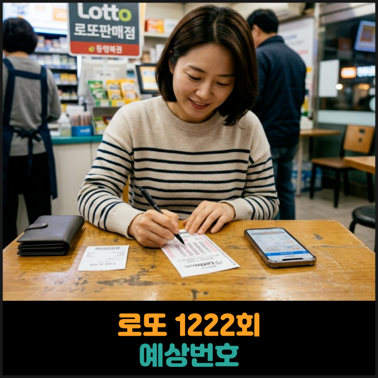  로또 1222회 예상번호