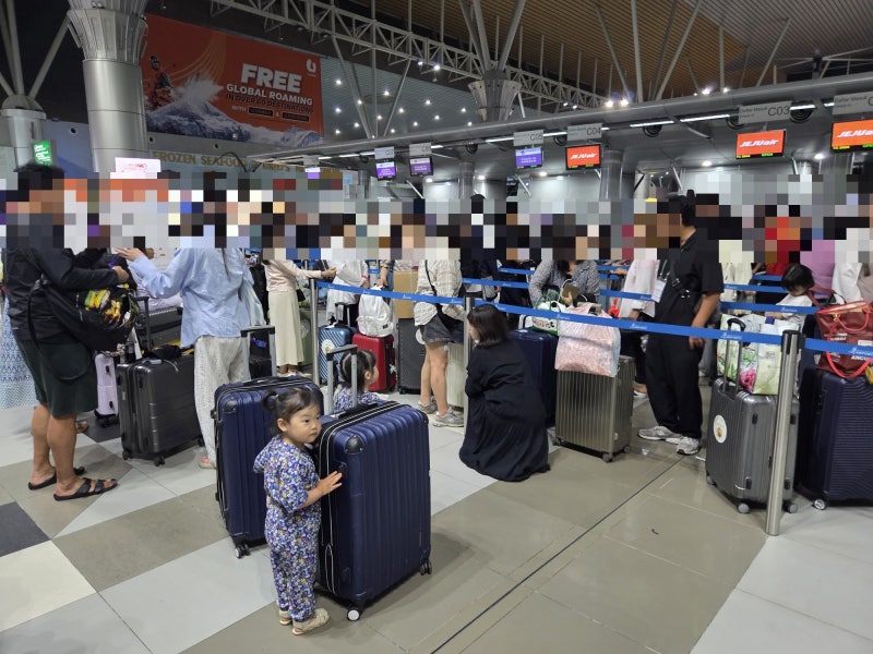 코타키나발루 공항 그랩 5번기둥 픽업 샌딩 공항 도착 시간 총정리 feat.제주항공 캐리어 파손