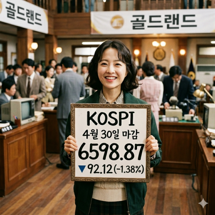  코스피 6,600 무너진 -1.38% 하락 조정장
