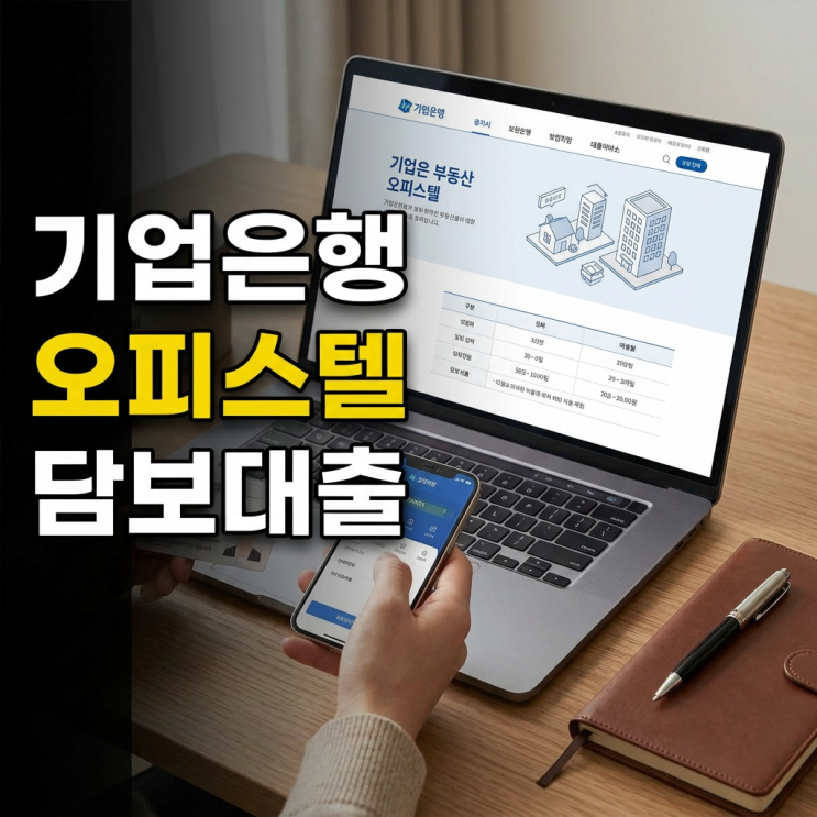 IBK<b>기업은행</b> i-ONE 오피스텔담보대출 어떻게 받는걸까?