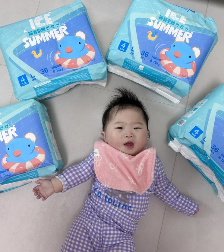  여름 기저귀 추천 페넬로페 씬씬씬 아이스 썸머로 걱정 끝!