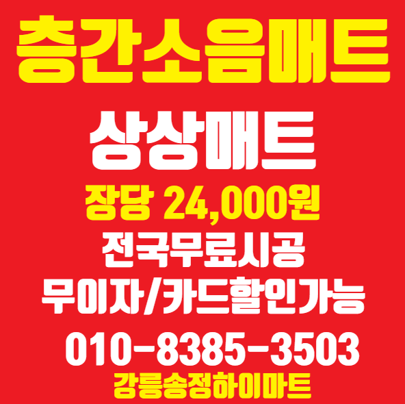  속초 층간소음매트 후기 아이 있는 집이라면 고민 끝내는 방법