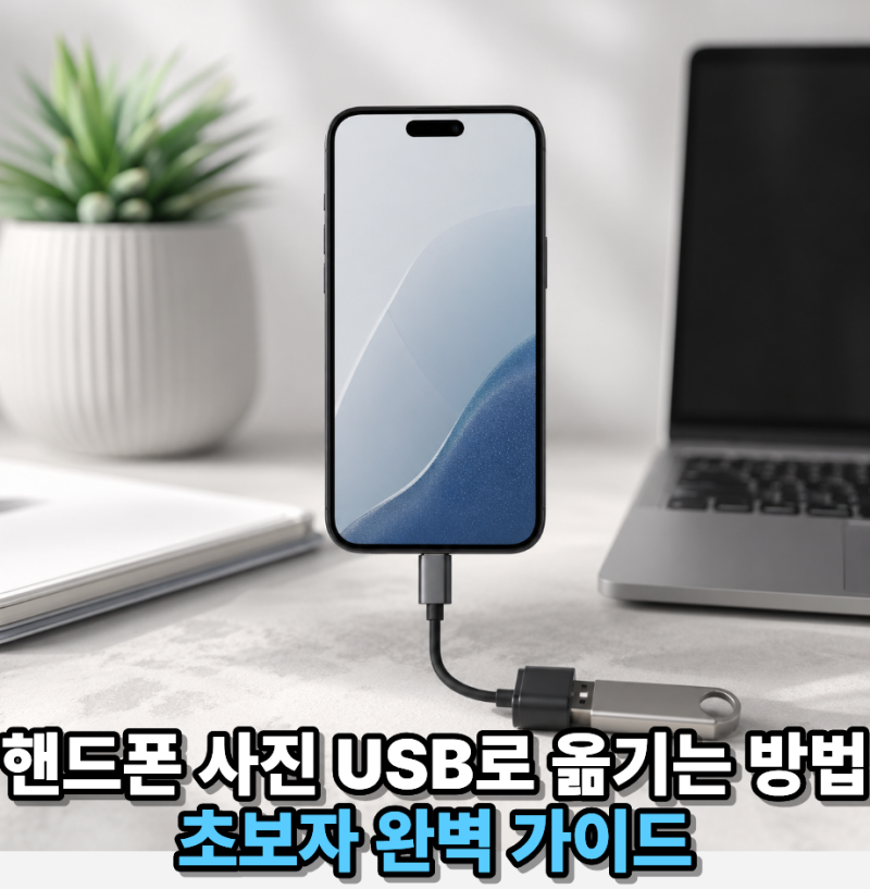 핸드폰 용량 부족 해결 사진 USB로 옮기는 가장 쉬운 방법