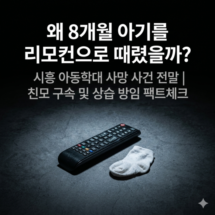  "왜 8개월 아기를 리모컨으로 때렸을까?" 시흥 아동학대 사망 사건 전말 | 친모 구속 및 상습 방임 팩트체크