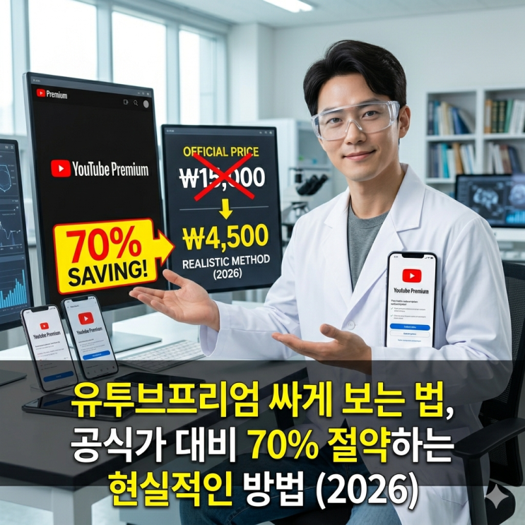  유투브프리엄 싸게 보는 방법 겜스고 2026