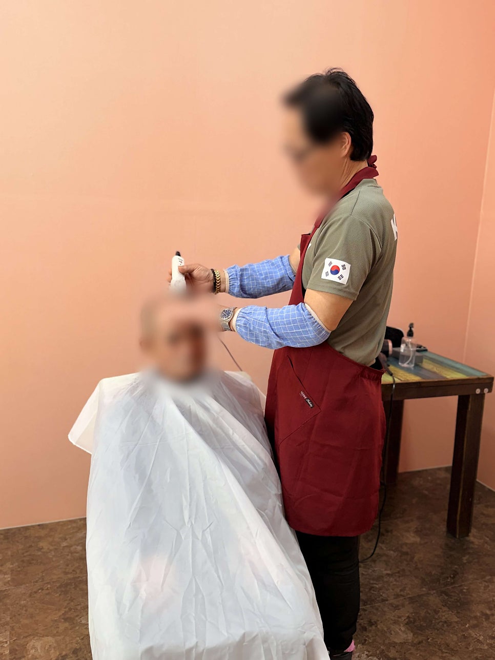 보령시데이케어센터 금빛사랑주야간보호센터 봉숭아물들이기 이미용서비스