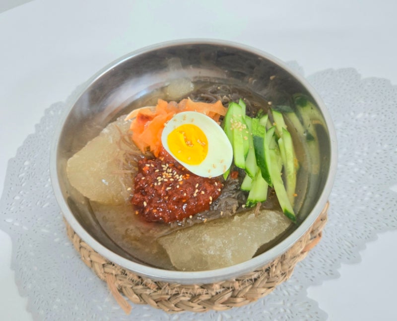 냉면 다대기 만들기 비빔 물 냉면 양념장 레시피 재료 면 삶기