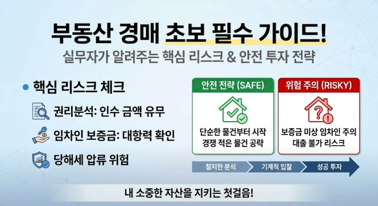  부동산 경매, 초보자가 꼭 알아야 할 핵심 리스크 정리