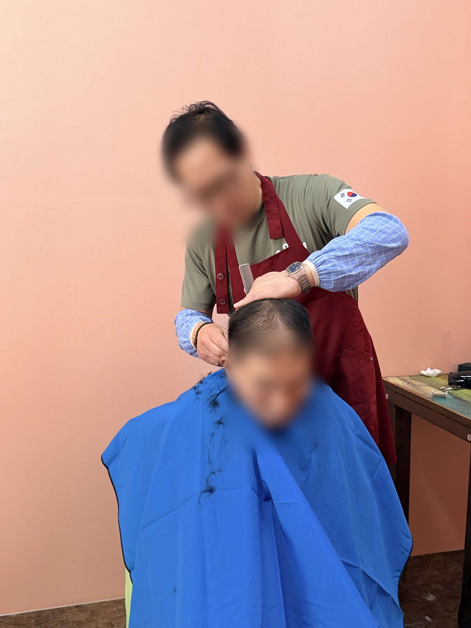 보령시데이케어센터 금빛사랑주야간보호센터 봉숭아물들이기 이미용서비스