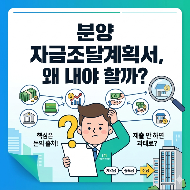 분양 자금조달계획서, 왜 내야 할까?