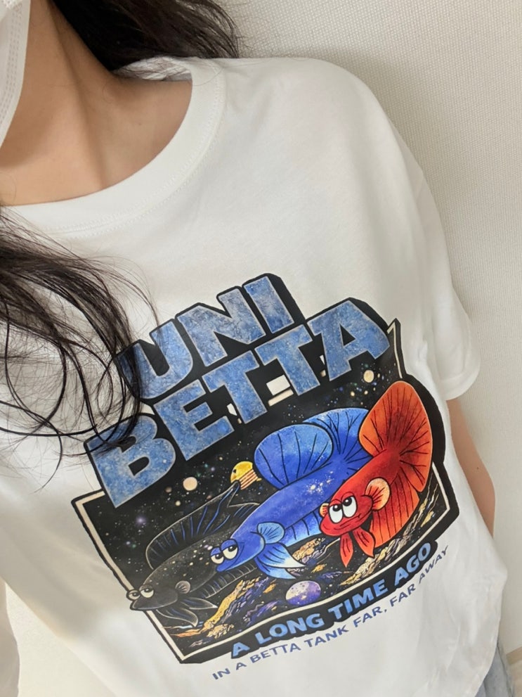  커플티추천 오버핏 반팔 티셔츠 UNI BETTA 유니베타