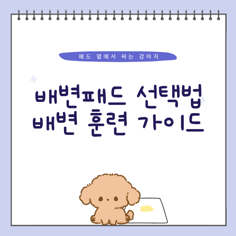 패드 옆에서 싸는 우리 강아지 — 강아지 배변패드 선택법과 강아지 배변 훈련 완벽 가이드