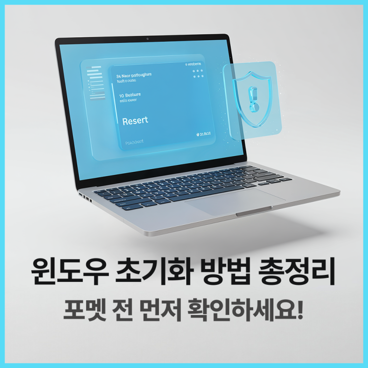 컴퓨터 포맷하는 법 - 윈도우 초기화부터 블루스크린 해결까지 한번에
