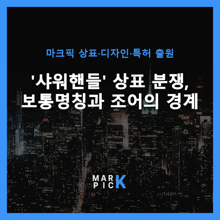  '샤워핸들' 상표 분쟁, 보통명칭과 조어의 경계