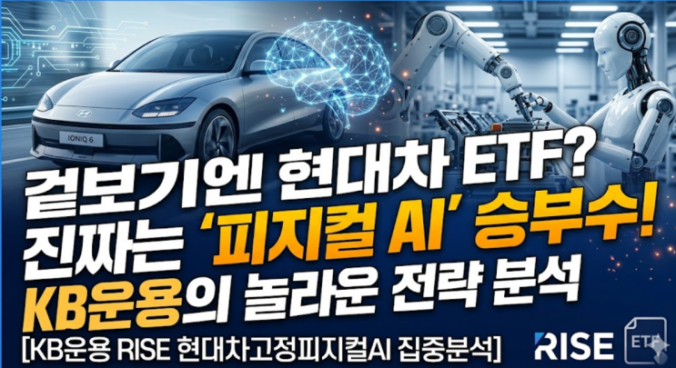  겉보기엔 '현대차' ETF지만...KB운용이 이번에 던진 승부수는 '피지컬AI'였다
