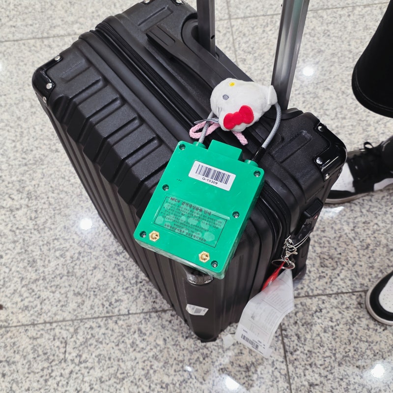 인천공항 세관 입국 초록색 빨강색 주황색 노란색 자물쇠 채워졌다?