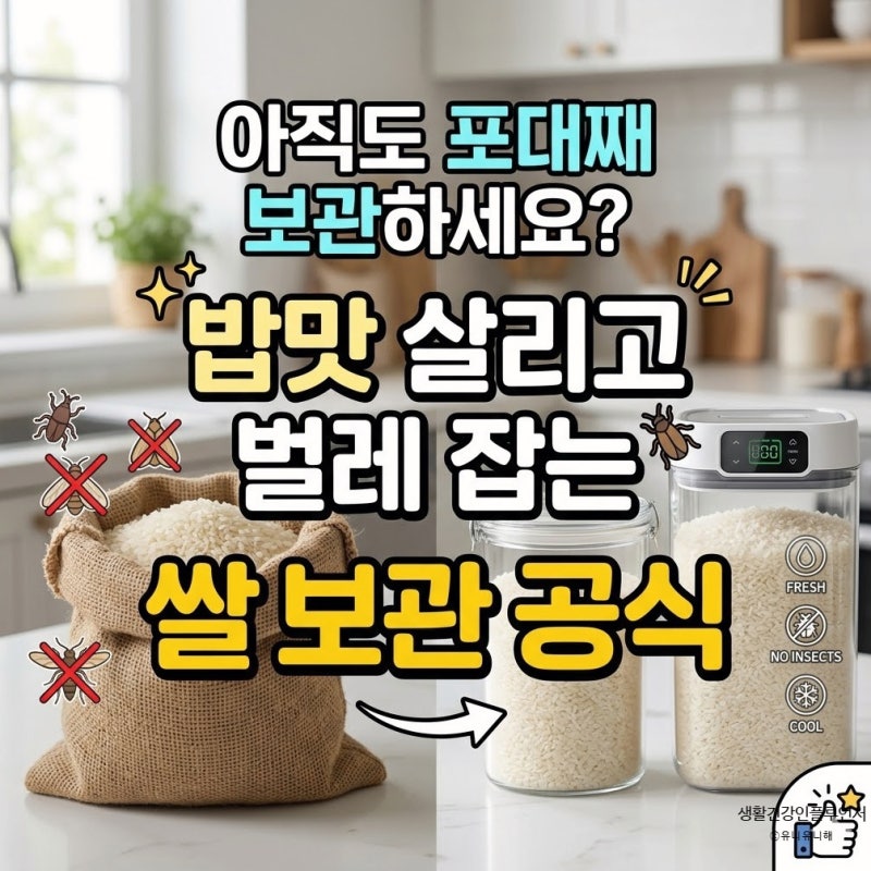 쌀벌레 생기는 이유와 없애는 법, 쌀벌레 나방 차단하는 쌀보관 공식