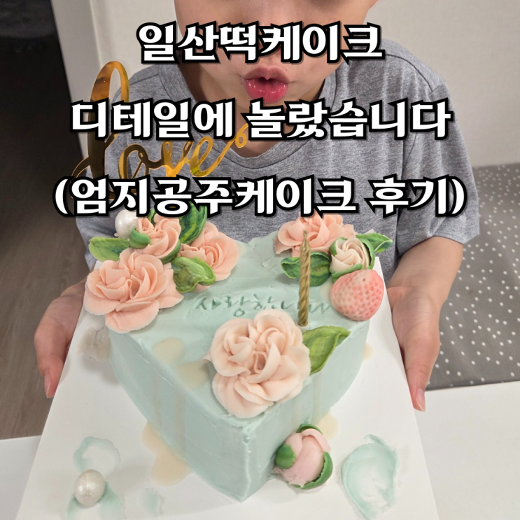  일산떡케이크, 디테일에 놀랐습니다 (엄지공주케이크 후기)