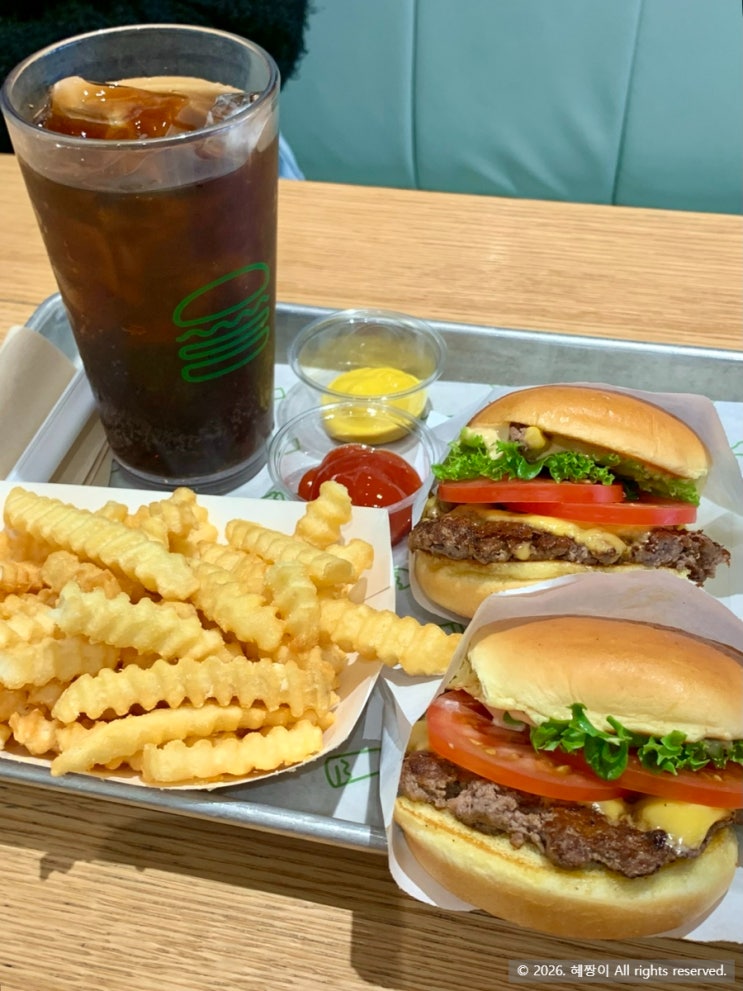  강남역맛집 쉐이크쉑 강남대로점 쉑런치 세트 후기, 3,900원 추가 꿀혜택