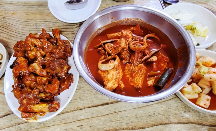  전현무 계획 2 맛집 대전 적덕식당 | 두부 오징어+족발+칼국수 솔직한 후기