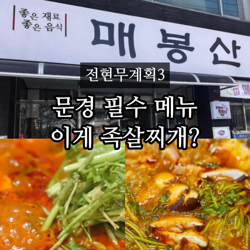 전현무계획3 문경 족살찌개 어디? 약돌돼지 매봉산 식당 위치 가격