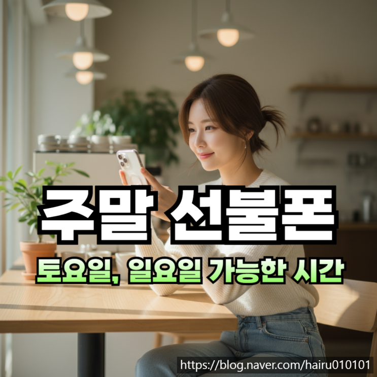  주말 선불폰 개통 토요일 일요일 가능한 방법 정리