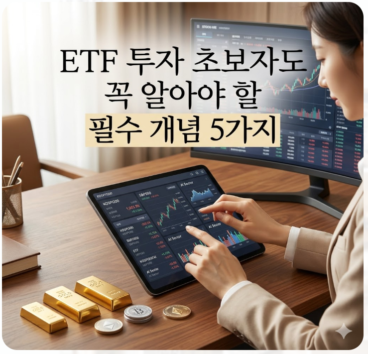  ETF 투자 초보자도 꼭 알아야 할 필수 개념 5가지