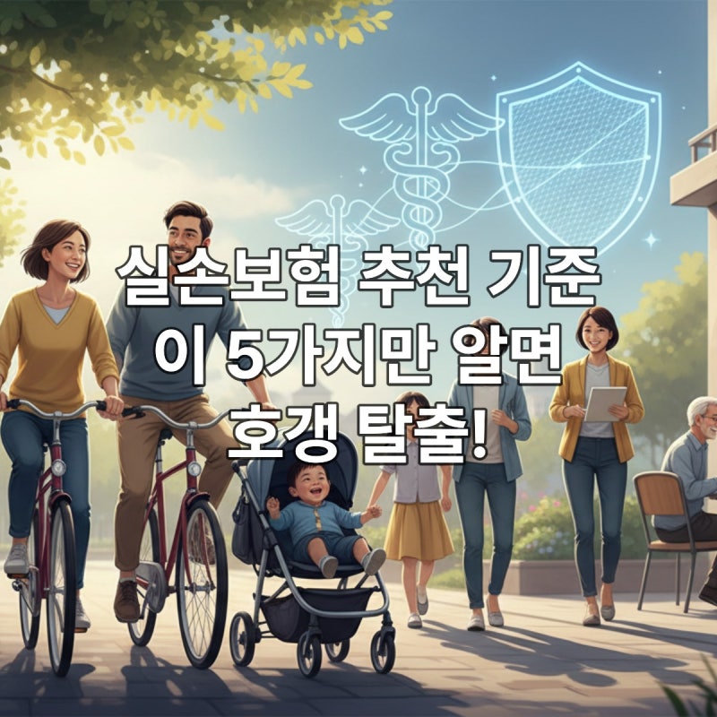 실손보험 추천 기준 이 5가지만 알면 호갱 탈출!