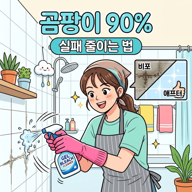 다이소 락스 곰팡이 90% 제거 가능할까? 욕실·벽지별 실패 줄이는 사용법