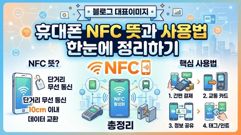 휴대폰 NFC 뜻과 사용법 한눈에 정리하기