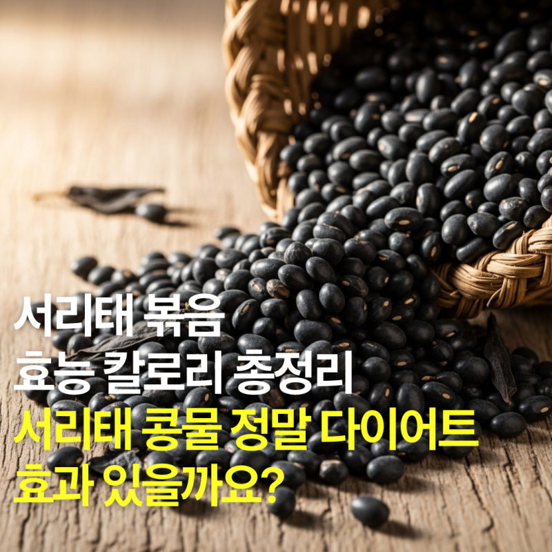 서리태 볶음 효능 칼로리 영양성분 서리태 콩물 다이어트 효과