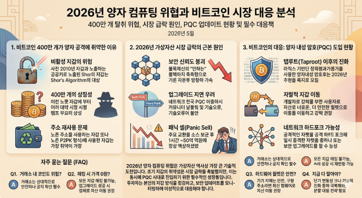 비트코인 양자 컴퓨터 공격 대응법 | 양자 내성 암호 PQC | 자산 보호 전략