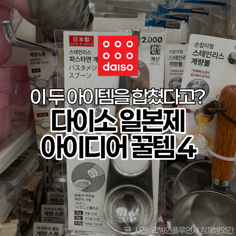 이 두 아이템을 합쳤다고? 다이소 일본제 아이디어 꿀템 추천 4가지