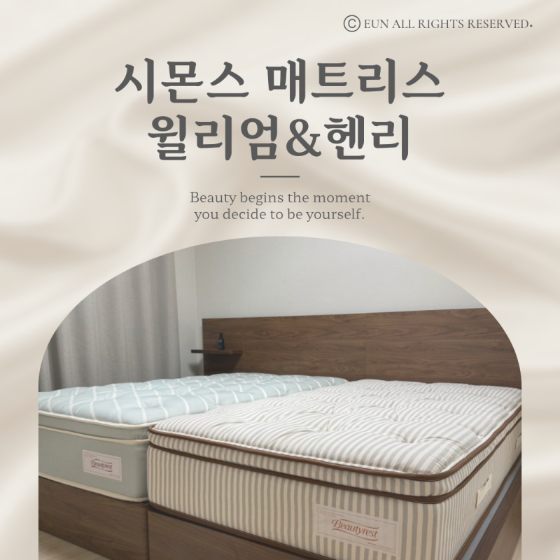 시몬스 매트리스 윌리엄 헨리 ss D2178 후기